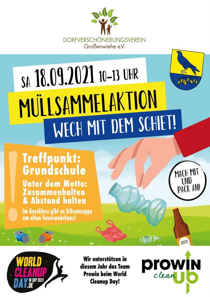 Flyer Müllsammelaktion 18. September 2021